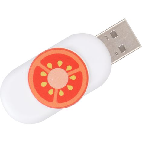 Clé USB 64GB Mini en Forme de Tomate avec Bouton Tournant - Stockage Portable Amusant