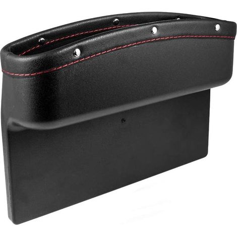 Aufbewahrungsbox für Autositze, Organizer für die Lücke im Autositz, Aufbewahrungsbox für Autositze, für Handys, Schlüssel, Karten, Geldbörsen, Brillen (Schwarz) (1/5)