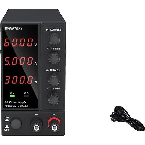 Labornetzteil, einstellbare Spannung, hochpräzise Digitalanzeige, 4-stellig, 60 V, 5 A (1/2)