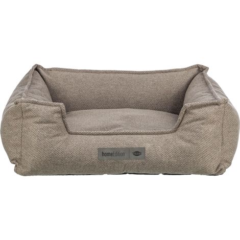 Panier pour chien Gano Coussin intégré fixe Taupe 80 x 65 cm (1/4)
