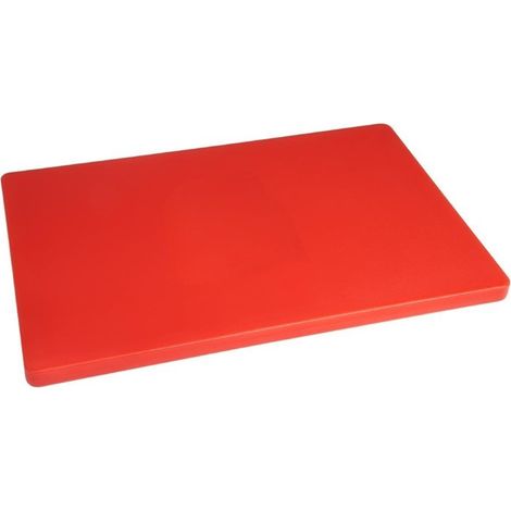 Planche à découper rouge 450 x 350 x 20 mm basse densité - Hygiplas (1/5)