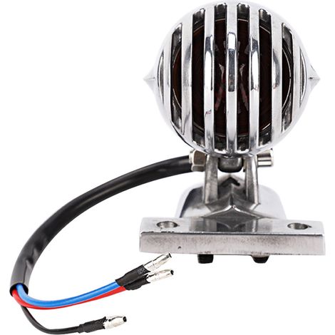 Support universel pour moto - Feu arrière LED plaqué avec support de plaque d'immatriculation en forme de balle compatible Honda (1/5)