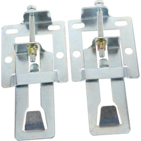 2pièces Support de Levage pour Hotte Aspirante Support Télescopique Mural Réglable Plaque de Suspension Crochet de Fixation pour Hotte de Cuisine (1/5)