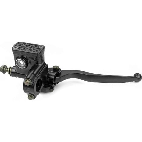 Maître-cylindre de frein avant complet - 1 pièce - Métal robuste - Système universel droit - Pour deux-roues et scooters - Compatible modèles standards