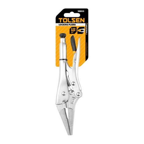Pinza a pressione con ganasce dritte TOLSEN e bordi taglienti, 230 mm (1/2)