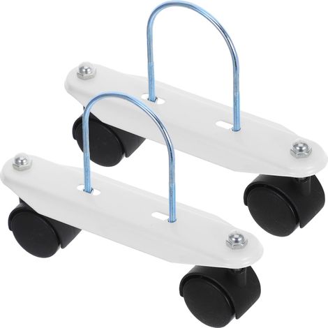 CCYKXA U-förmiger Heizkörperständer mit drehbaren Rollen, stabiler, rutschfester Standfuß für Ölradiatoren und Elektroheizungen (1/5)