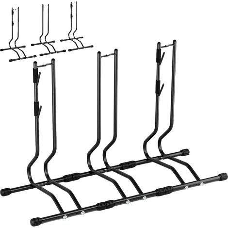 Support de vélo au sol, supporte 1-3 vélos, acier au carbone haute résistance, Paquet de 3 (1/2)