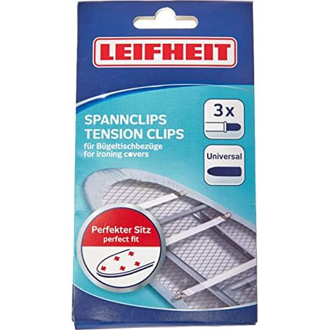 Leifheit 72417 Spann Clips per asse da stiro Covers (1/4)