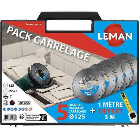 Strumento per piastrellista Leman Packcarrelage 125 mm diamante
