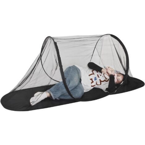 Quick Folding Mosquito Net 200x72x70cm(Black), Portable Camping Tent, Mosquito Net for Bunk Beds, Ultralight Pop-up Mosquito Net, Outdoor Camping Mosquito Net (1/5)