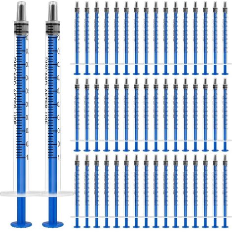 Plastique Seringue, 50pcs Seringue D’alimentation, 1ml Seringue Plastique Seringues de Distribution pour Chien/Chat/Animal (1/5)