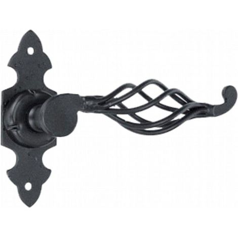 FPLUS juego manill.farol.plac.120x40 73121 , MANILLA FAROLILLO PLACA DE FORJA 110X40