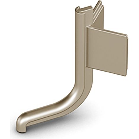 Hettich Griffmulde-Außenecke, 90°, Canis L, 9210125, Aluminium edelstahloptik (1/3)