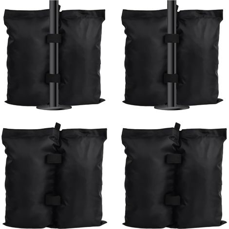 Lot de 4 Sacs de Poids, Sacs de Sable Double Couture 600D Oxford Poids de Sable Gazebo pour Pop Up Canopy Tent Parasols Terrasse Tentes Parapluie Échelle De Jardin (1/5)