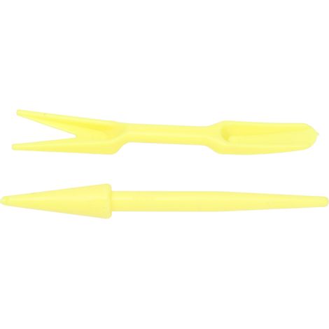 Lot de 20 kits de repiquage pour plantes succulentes, transplantoir de semis, outil de jardinage pour plantation, poinçonneur de fertilisation, couleur jaune (1/5)