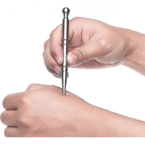 Stylo d'acupuncture manuel en acier inoxydable - Outil de massage des tissus profonds - Massage des points de déclenchement - Outils de thérapie contre la douleur Lh-1 (1/3)