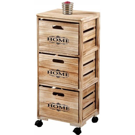 Kesper Mensola da Cucina Mobile Grigio Beige Vintage