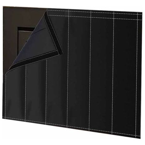 Rideau de barrière d'isolation de cheminée pour empêcher la perte de chaleur due au flux d'air dans la couverture coupe-vent de cheminée de four, 4534 po (1/3)