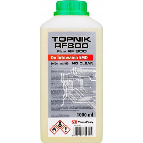 Flux RF800 pour le brasage CMS - mouillage parfait des surfaces en Cu et PbSn