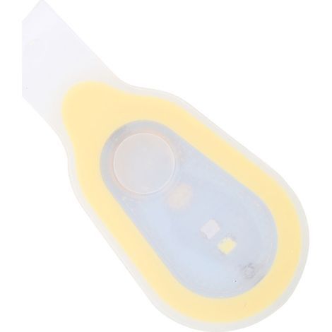 Mini veilleuse LED portable étanche pour l'extérieur avec bouton de course et clip en silicone (jaune) (1/5)