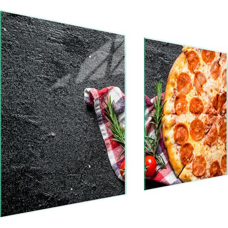 PIASTRA PROTETTIVA IN VETRO PER FORNELLO 85x52 PIZZA (1/5)