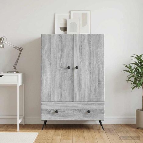 Buffet Sonoma gris 66 x 34,5 x 95 cm Bois d'ingénierie vidaXL (1/5)
