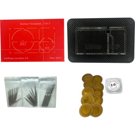 Kit Plaque de Déclenchement à Carreler Outillage Carreleur 2.0 Type " TCE "