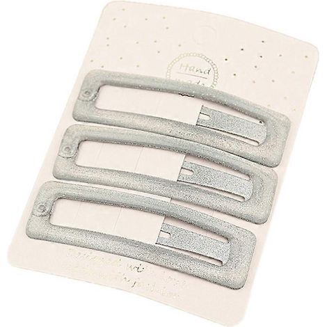 3 Pinceaux à Cheveux Coeur Love, Barrette Frange Faite Main, Accessoires Cheveux 7 Petits Carrés (1/4)