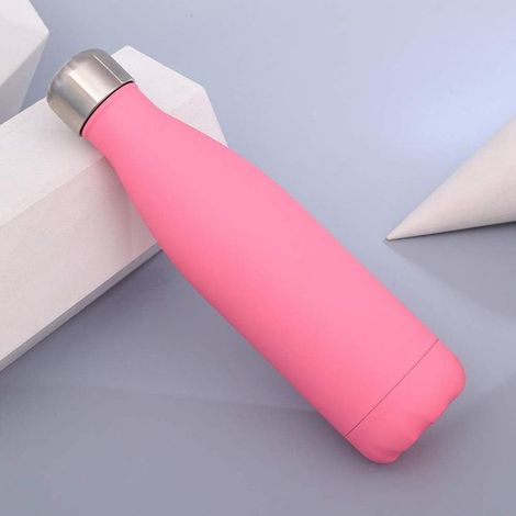 Acier 500 ml vide double paroi isolé Gourde inoxydable Rose-Fei Yu (1/5)