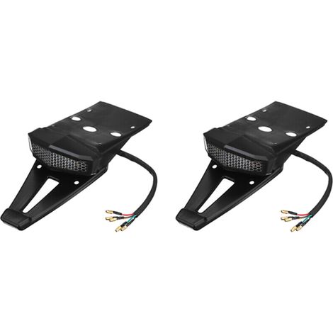 luces traseras de freno para guardabarros de motocicleta, luces de matrícula para motocicleta