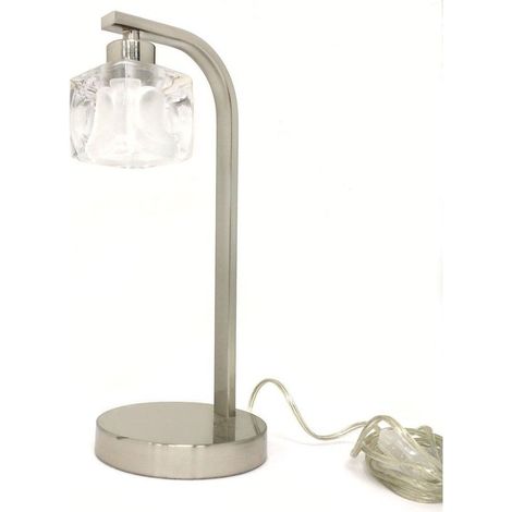 Lampada da tavolo Frame Ona nichel CRISTALRECORD 05-001-21-000