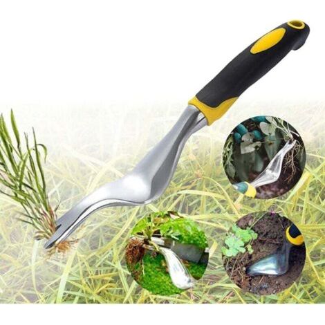 QORVA-Outil de Suppression de Pissenlit de désherbeur à Main, extracteur de Mauvaises Herbes Manuel de Jardin Extracteur de Mauvaises Herbes Pliable Extracteur Rapide et économisant du Travail-Fei Yu (1/4)