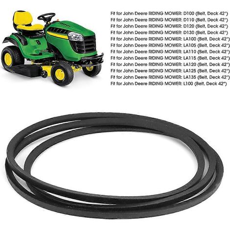Courroie d'entraînement en caoutchouc, compatible avec John Deere LA105 GX20072 LA110 LA115, remplacement pratique avec un fonctionnement stable.-AquaForge