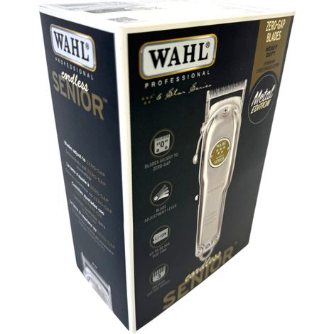 Wahl Cordless Senior Metal Edition Akku Haarschneidemaschine 0,5 - 1,2 mm ( 3000116 ) + 3x Aufsteckkamm