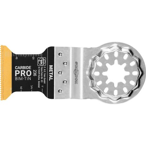 Fein E-Cut Carbide Pro, longueur 40 mm, largeur 32 mm, lot de 50, logement SL (1/4)