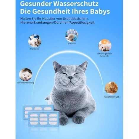 Filter compatible avec catmates , Filtre Fontaine Eau Chat remplacement Lot de 12