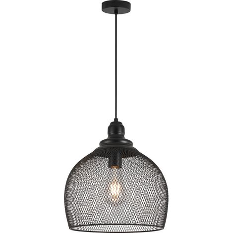 Suspension métal 23W E27 Noir IP20 Diam. 280mm (1/3)