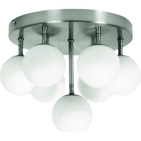 Lampadario Candellux Etiuda 97-89314 7xG9 argento bianco