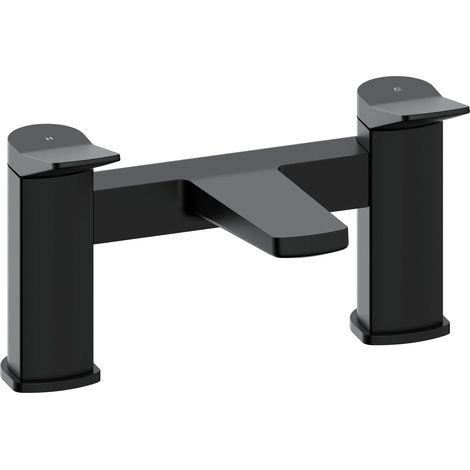 Signature Tilt Bath Filler Tap Pillar Mounted - Matt Black