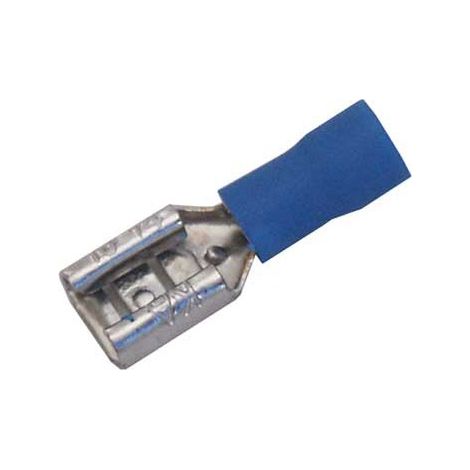COSSE FEMELLE ISOLEE 6.3MM A SERTIR POUR FIL 1.5 A 2.5MM² COSSE Universel