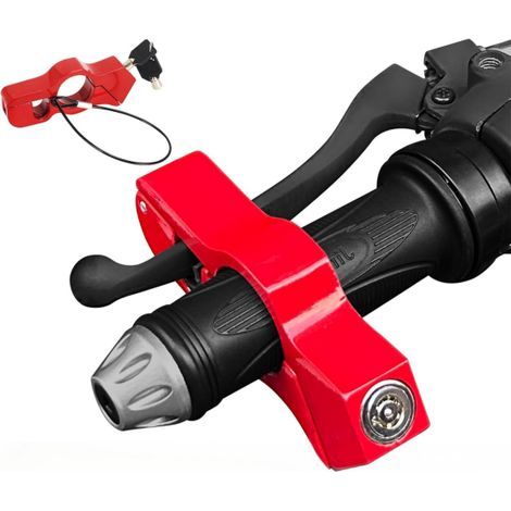 Antivol de Moto Universel, Verrouillage de Disque de Frein RéGlable, Verrouillage de Guidon Antivol de SéCurité, Adapté aux Scooters, Cyclomoteurs, Scooters, VéLos, ATVs, VéHicules Tout-Terrain (1/3)