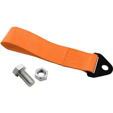 Sangle de remorquage de récupération améliorée, sangle de remorquage en nylon 4400 lb pour les situations d'urgence, corde de remorquage (1/5)