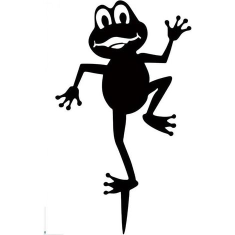 Frosch-Bodensteckornamente, Garten-Metall-Eisen-Kunsthandwerk, Rasen-Terrassen-Blumentopf-Einsätze