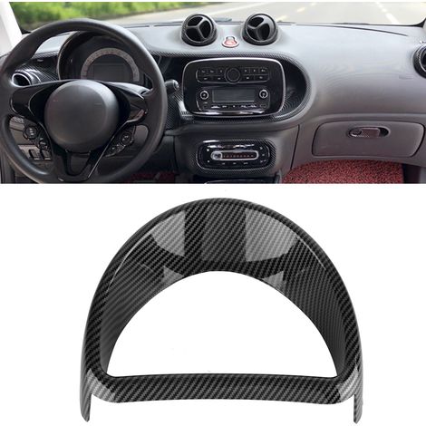 Habillage de tableau de bord style fibre de carbone pour Smart Fortwo/Forfour 453 2015-2021 (1/5)