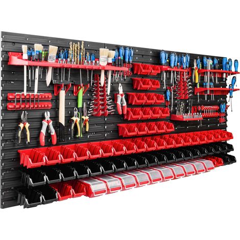 Pannello portautensili 172x78 cm, scaffale per officina/garage (1/5)