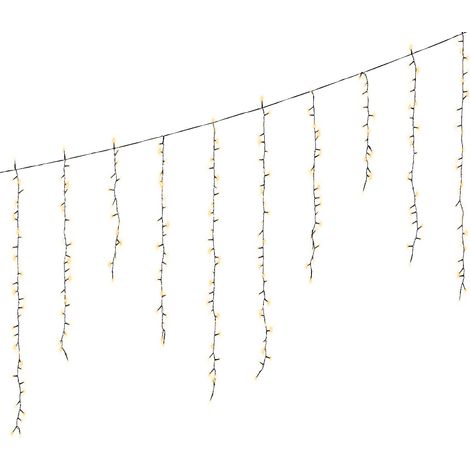 Catena LED icicle 256 luci 375x60 cm