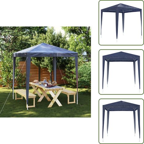 Tente de réception 2x2 m bleu - Tente De Réception - Auvent - Abri Jardin - Parasol - Fête Extérieure (1/5)