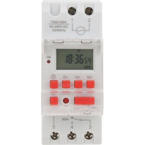 FENOPLASTICATM919BK 85265V AC 30A LCD 7 jours minuterie digitale programmable,interrupteur horaire programmable (1/4)