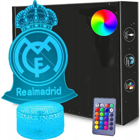 Real Madrid 3D LED USB-Nachtlampe + Fernbedienung (1/5)
