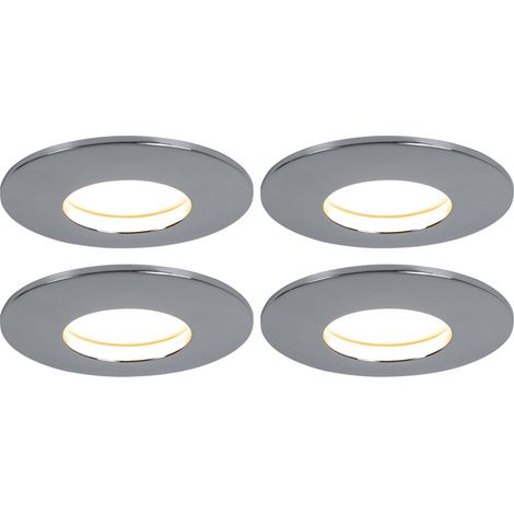4er Set LED Einbau Leuchten Decken Spots Strahler Ess Zimmer Beleuchtung Lampen
